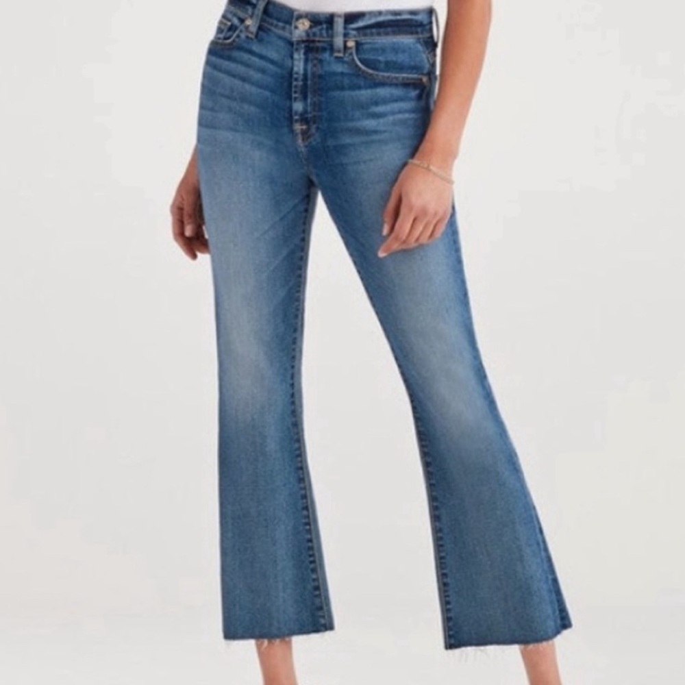 7 For All Mankind Highwaist Slim Kick jeans